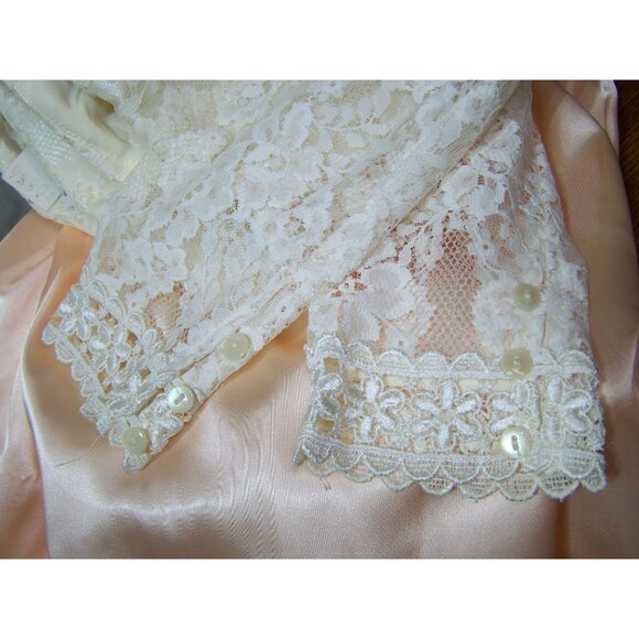 Vintage Jessica McClintock Bridal Dress Gown Size 16 Halloween Wedding Cosplay - Picture 14 of 14